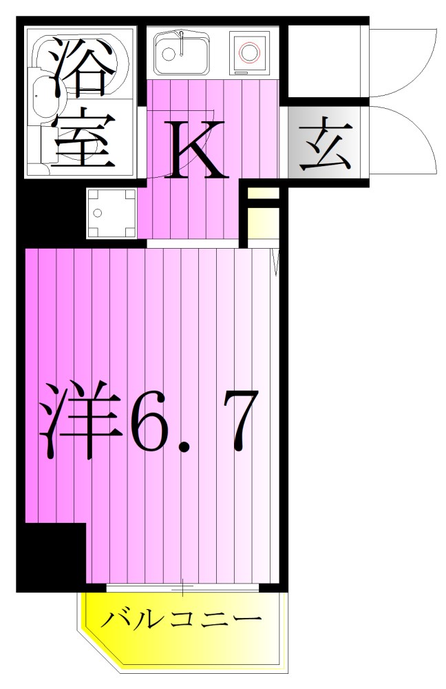 コスモ亀有V 間取り図