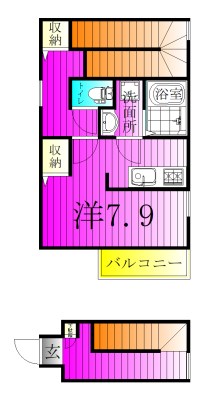 ブルーム 201号室 間取り