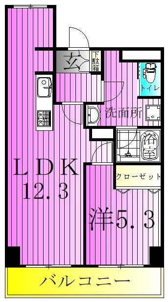 ラ・ティーダ堀切 間取り図