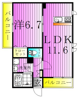 CARPE　DIEM　1 間取り図