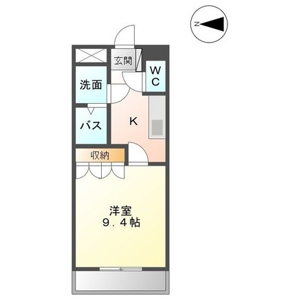アザリアヒルズ 201号室 間取り
