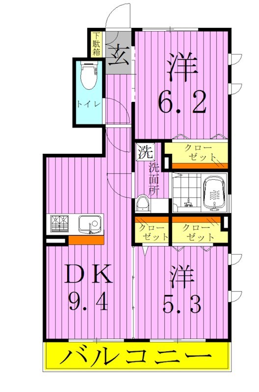 ＮＳハイツ３ 間取り図