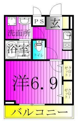 シェーヌⅣ 303号室 間取り