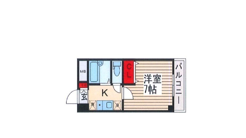 ベルサイト新松戸 505号室 間取り
