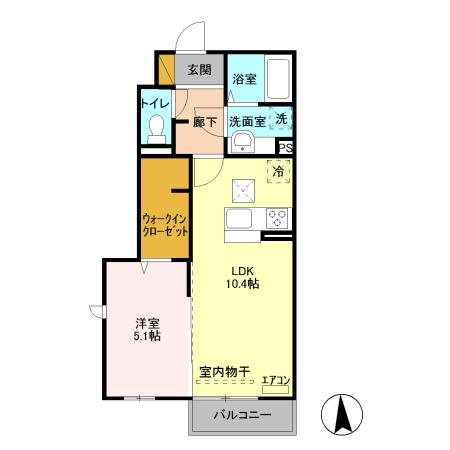 ルーチェ西白井 105号室 間取り