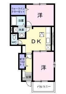 ブローテ・大井Ａ  103号室 間取り