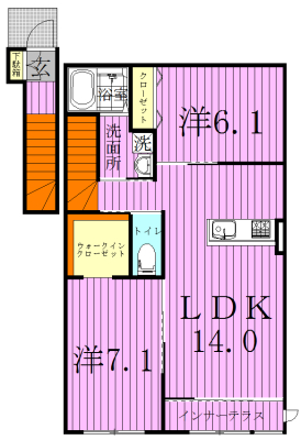 パストラル（pastoral） 201号室 間取り