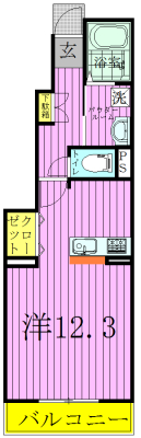 ラークハウス 101号室 間取り