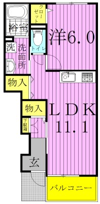 ホワイトプラザ 102号室 間取り