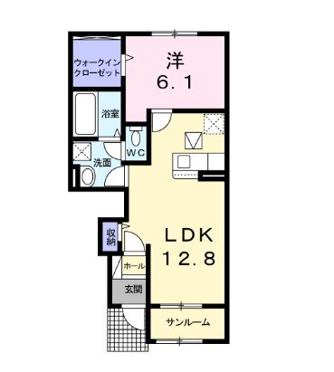 メゾンフクールⅠ 102号室 間取り