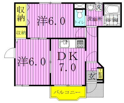 ブリックハウス 102号室 間取り