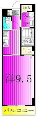 アルドール 203号室 間取り