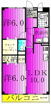 ローズガーデン（野田） 103号室 間取り