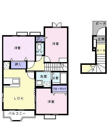 ドルチェ　ヴィータＣ 204号室 間取り