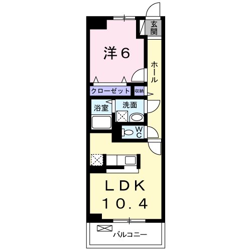 ゾーネンブルーメ・ノイン 204号室 間取り
