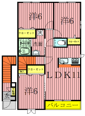 ブラウンヒルズⅡ 間取り