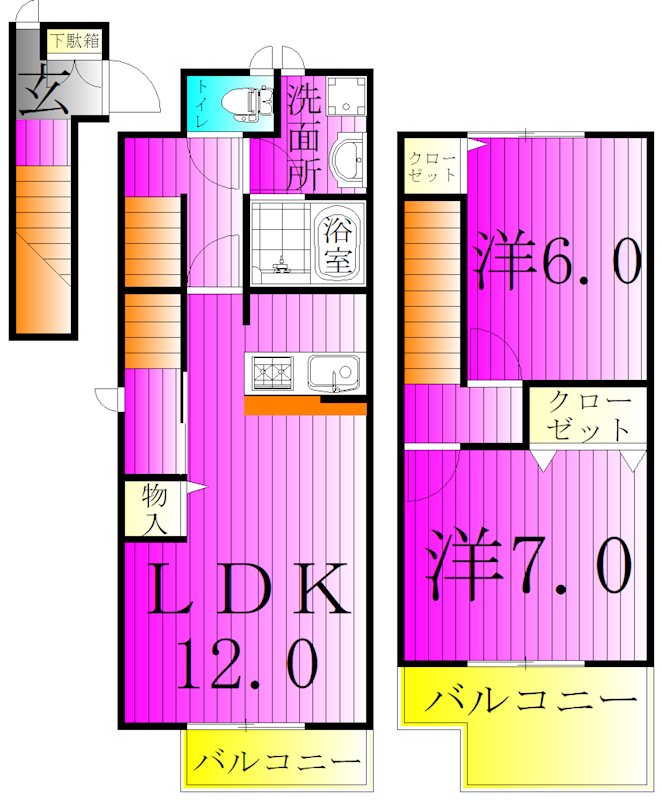 ブリーズ・ベル 208号室 間取り