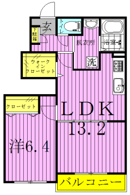ドルフィンⅠ 102号室 間取り