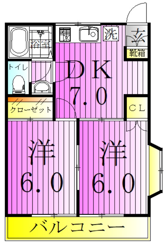パステロード２番館 間取り図