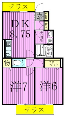 カーサメルヴェーユ 間取り図