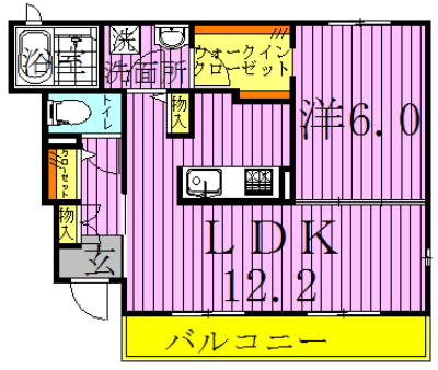 ブルックヒルズⅣ 101号室 間取り