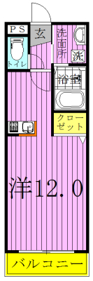 ミドル 202号室 間取り