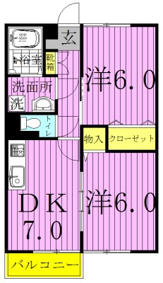 テラススワンⅡ 103号室 間取り