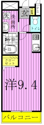シャルマン（豊四季） 205号室 間取り