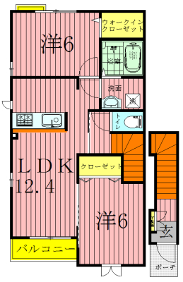 ブラウンヒルズⅡ 203号室 間取り