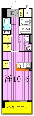 エクセレントファミリー柏の葉 801号室 間取り
