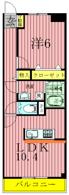 クレメントガーデン 301号室 間取り