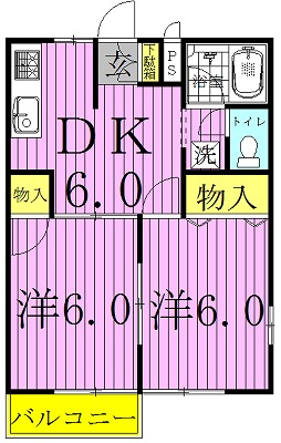 エルディムパークサイド 204号室 間取り