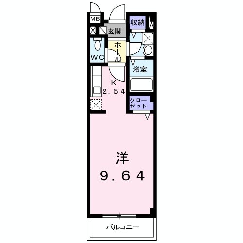 プリムローズ 203号室 間取り