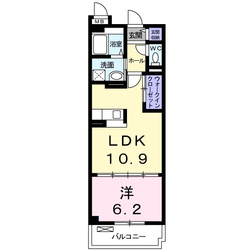 ゾーネンブルーメ・ノイン 105号室 間取り