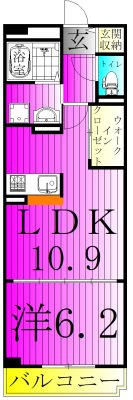 ゾーネンブルーメ・ノイン 105号室 間取り