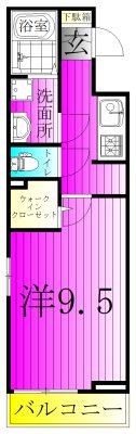 ブリーズ・セイバリー 208号室 間取り