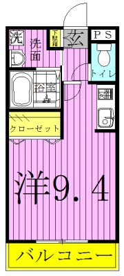 ジョリー柏 304号室 間取り