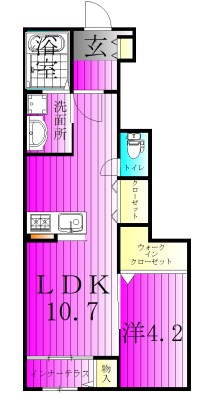 カルマティー～CalmaTi～ 103号室 間取り