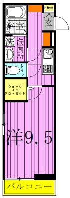 セオ・アズル 207号室 間取り