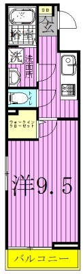 ヒルズ　ガーデン 107号室 間取り