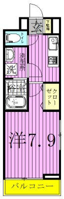 ヒルズ　ガーデン 106号室 間取り