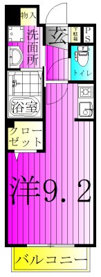 ジョリー柏 204号室 間取り