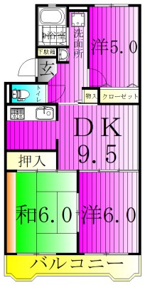 ストークマンションⅡ 302号室 間取り