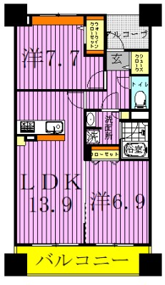 ロイヤルパークスシーサー南千住 間取り図