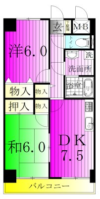 スカイヒルズ我孫子 間取り図