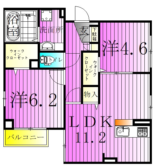 ルリアン綾瀬 間取り図