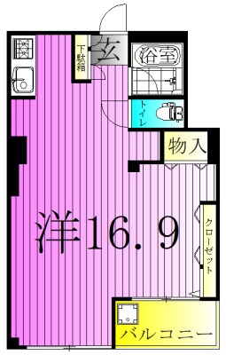 ワコー第9梅田マンション 間取り図
