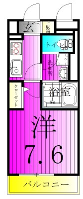 カーサファミリア 204号室 間取り