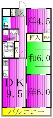 MAISON COMFORCE 203号室 間取り