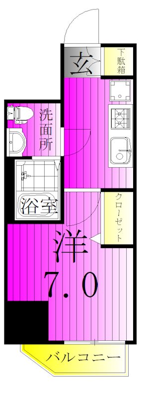 AZEST亀有SouthTower 間取り図
